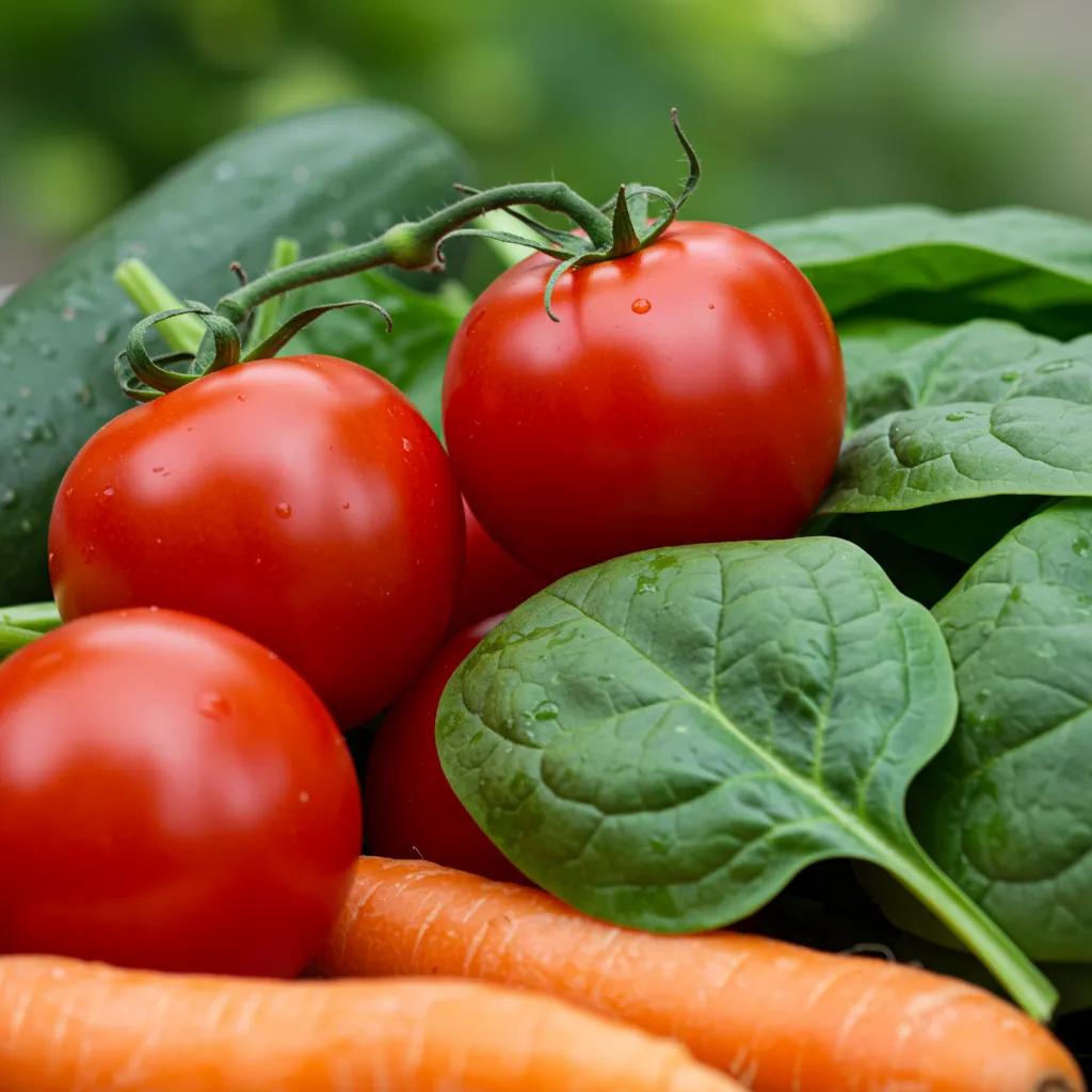 Meal Prep And Meal Delivery Service Pittsburgh, PA A close-up shot of vibrant, fresh vegetables, showcasing their rich colors and appealing textures